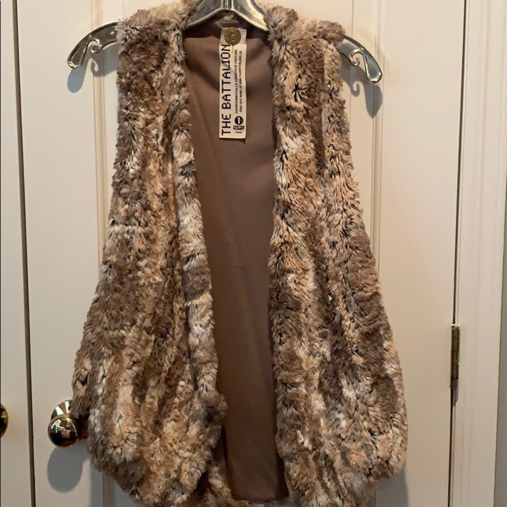 Faux Fur Vest Size Medium